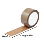 Brown Parcel Tape 48mm wide and 66m long