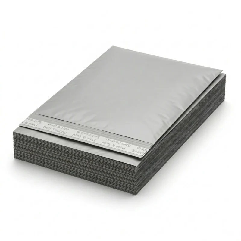 Stack of 9x12 Grey Mailing Bags