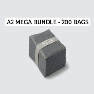 16" x 21" Large Grey Mailing Bags (A2 Size) – Heavy Duty Shipping for Large Items & Bundles (pack of 200)