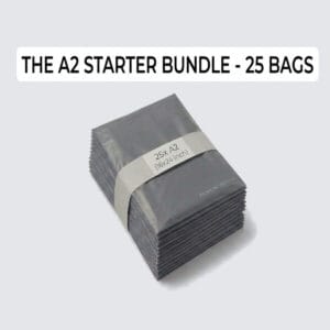 16" x 21" Large Grey Mailing Bags (A2 Size) – Heavy Duty Shipping for Large Items & Bundles (pack of 25)