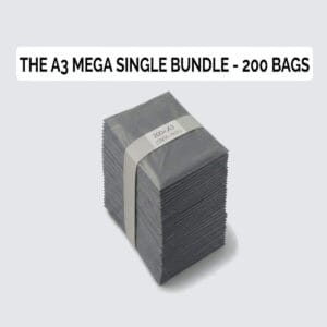 12" x 16" Medium Grey Mailing Bags (A3 Size - 300mm x 400mm) – Ideal for Jumpers, Jeans & Shoe Boxes (Pack of 200)