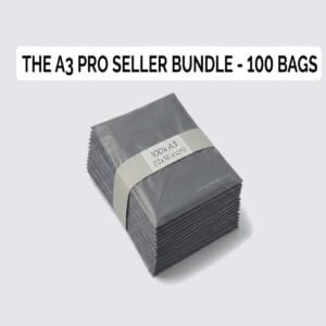 12" x 16" Medium Grey Mailing Bags (A3 Size - 300mm x 400mm) – Ideal for Jumpers, Jeans & Shoe Boxes (Pack of 100)