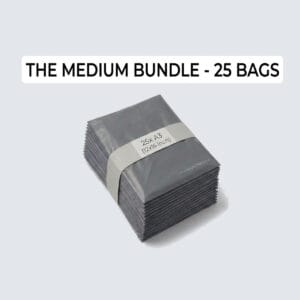 12" x 16" Medium Grey Mailing Bags (A3 Size - 300mm x 400mm) – Ideal for Jumpers, Jeans & Shoe Boxes (Pack of 25)