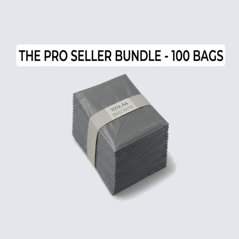 100 x Grey Mailing Bags | 9" x 12" (229x305mm) | Royal Mail Large Letter A4 Size - Packaging 365