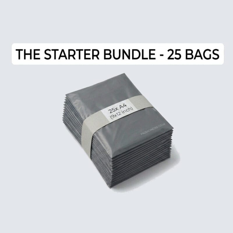25 x Grey Mailing Bags | 9" x 12" (229x305mm) | Royal Mail Large Letter A4 Size - Packaging 365