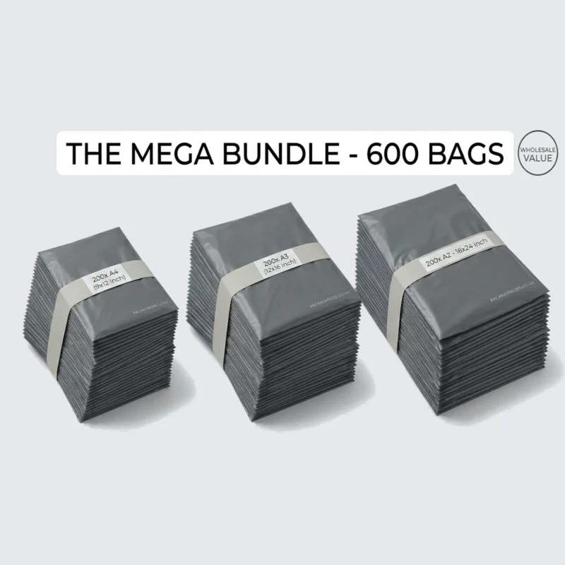 Bulk Mixed Mailing Bags - 600 Bag Mega Bundle