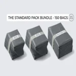 Standard Mixed Grey Mailing Bags - 150 Bag Variety Pack (A4, A3, A2)