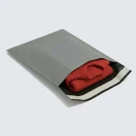 12 x 16 Grey Mailing Bag with Red Jumper inside